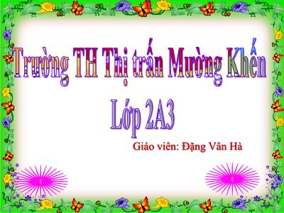 Bài giảng Toán Lớp 2 - Tiết 35: 26+5 - Năm học 2020-2021 - Đặng Vân Hà