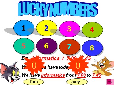 Bài giảng Tiếng Anh 2 - Lucky numbers