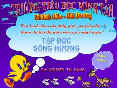Bài giảng Tập đọc 2 - Sông Hương - Trường tiểu học Minh Tân