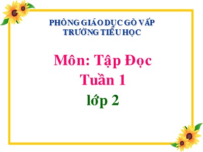 Bài giảng Tập đọc 2 - Bài: Tự thuật