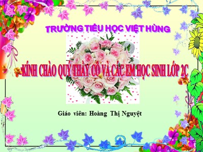 Bài giảng Tập đọc 2 - Người thầy cũ - Trường tiểu học Việt Hùng