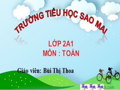 Bài giảng Toán Lớp 2 - Giờ, phút - Bùi Thị Thoa