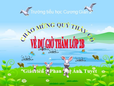 Bài giảng Toán Lớp 2 - Ki-lô-gam - Phan Thị Ánh Tuyết