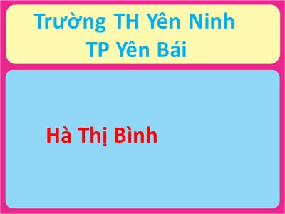Bài giảng Toán Lớp 2 - Luyện tập (Trang 25) - Hà Thị Bình