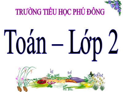 Bài giảng Toán Lớp 2 - Luyện tập (Trang 68) - Trường Tiểu học Phú Đông