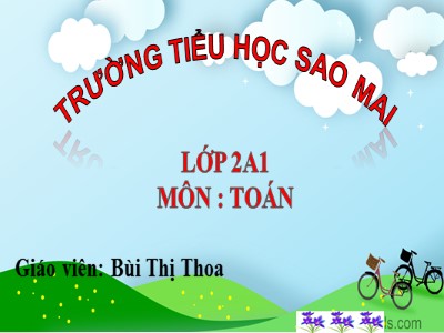 Bài giảng Toán Lớp 2 - Một phần ba - Bùi Thị Thoa