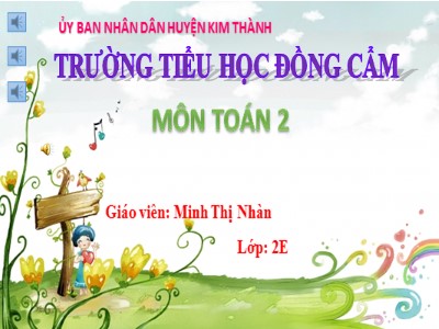 Bài giảng Toán Lớp 2 - Một phần năm - Năm học 2020-2021 - Minh Thị Nhàn