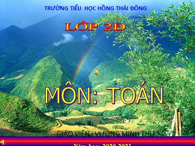 Bài giảng Toán Lớp 2 - Ngày, giờ - Vương Minh Thu