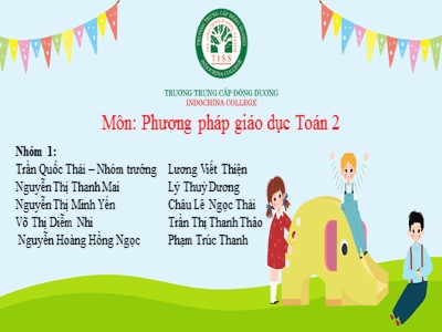 Bài giảng Toán Lớp 2 - Phép nhân - Năm học 2020-2021