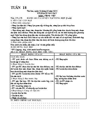Tiết 9 10 Đánh giá kĩ năng đọc hiểu và viết  Tiếng Việt 2  Cánh Diều