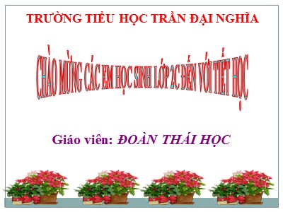 Bài giảng Tiếng Việt 2 (Chân trời sáng tạo) - Bài: Những cái tên (Tiết 4). Luyện từ: Viết hoa tên người - Đoàn Thái Học