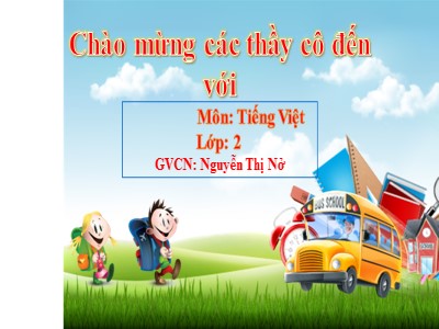 Bài giảng Tiếng Việt 2 (Chân trời sáng tạo) - Tập đọc: Bé mai đã lớn - Nguyễn Thị Nở