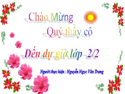 Bài giảng Toán Lớp 2 (Chân trời sáng tạo) - Bài: Bảng cộng (Tiết 2) - Nguyễn Ngọc Vân Trang
