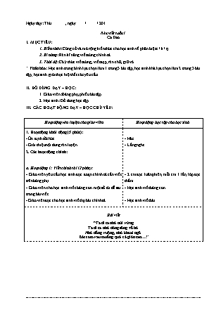 Giáo án Rèn viết môn Chính tả Lớp 1 - Tuần 1