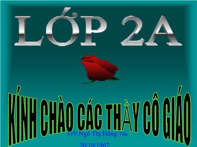 Bài giảng Tập làm văn Lớp 2 - Tiết 15: Chia vui. Kể về anh chị em - Ngô Thị Hồng Thu