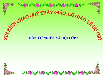 Bài giảng Tự nhiên và xã hội Lớp 2 - Tiết 33: Mặt trăng và các vì sao