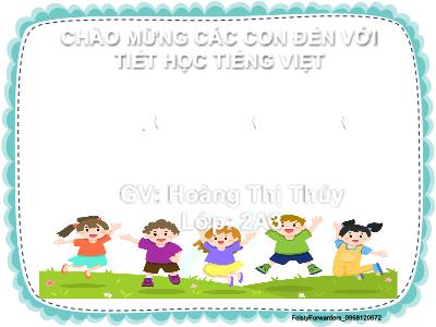 Bài giảng Tiếng Việt Lớp 2 - Bài 15: Những con sao biển (4 Tiết) - Hoàng Thị Thủy