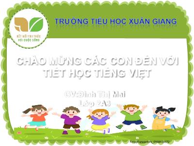 Bài giảng Tiếng Việt Lớp 2 (Kết nối tri thức) - Chủ đề: Hành tinh xanh của em - Bài 11: Sự tích cây thìa là - Năm học 2022-2023 - Đinh Thị Mai