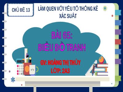 Bài giảng Toán Lớp 2 - Bài 65; Biểu đồ tranh - Hoàng Thị Thủy
