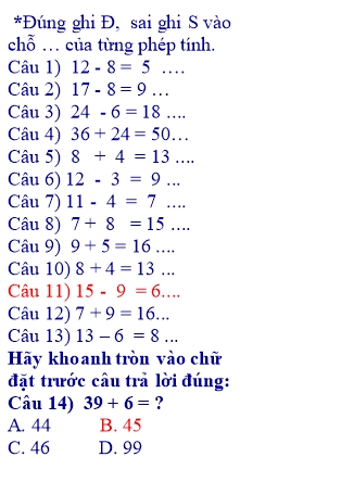 Bài tập ôn tập Toán + Tiếng Việt Lớp 2 (Covid 19) - Từ 15/2 đến 8/3 - Năm học 2021-2022