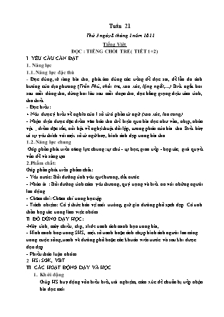 Giáo án các môn Khối 2 - Tuần 21 - Năm học 2021-2022