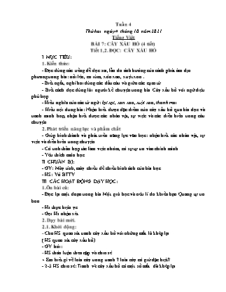 Giáo án Lớp 2 - Tuần 4 - Năm học 2021-2022 - Lê Thị Minh Hưng