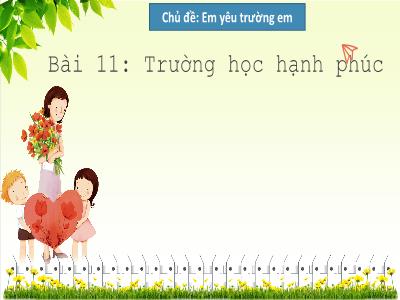 Bài giảng môn HĐTN Lớp 2 - Tuần 11, Bài 11: Trường học hạnh phúc (GV: Hoàng Thu Lan)