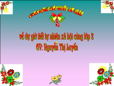 Bài giảng môn TNXH Lớp 2 - Bài: Đề phòng bệnh giun - Năm học 2017-2018 (GV: Nguyễn Thị Luyến)