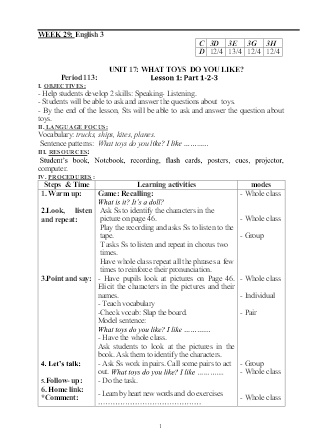 Kế hoạch bài dạy môn Tiếng Anh, Thủ Công Lớp 2 - Tuần 29 (Trường TH Trần Phú - Năm học 2020-2021)