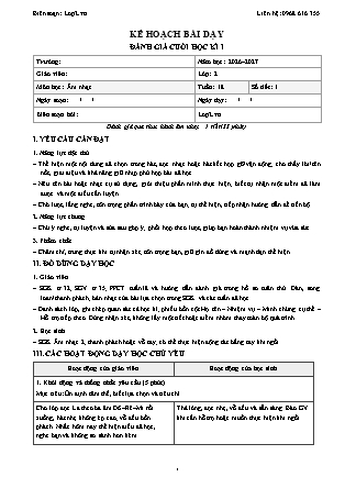 Kế hoạch bài dạy Âm Nhạc 2 - Tuần 18 - Đánh giá cuối học kì i 2026-2027 (Tích hợp Năng lực số và AI)