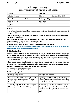 Kế hoạch bài dạy Đạo Đức 2 - Tuần 25 - Bài 11. Tìm kiếm sự hỗ trợ khi ở nhà (Tiết 1) - Năm học 2026-2027 (Tích hợp Năng lực số và AI)