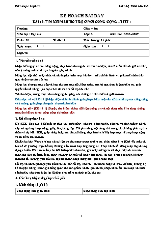 Kế hoạch bài dạy Đạo Đức 2 - Tuần 30 - Bài 13. Tìm kiếm sự hỗ trợ ở nơi công cộng (Tiết 1) - Năm học 2026-2027 (Tích hợp Năng lực số và AI)