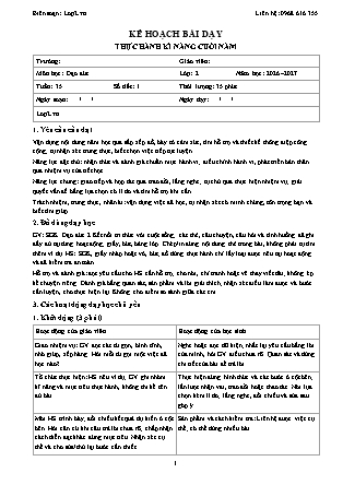 Kế hoạch bài dạy Đạo Đức 2 - Tuần 35 - Thực hành kĩ năng cuối năm - Năm học 2026-2027 (Tích hợp Năng lực số và AI)