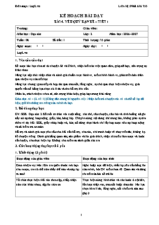 Kế hoạch bài dạy Đạo Đức 2 - Tuần 8 - Bài 4. Yêu quý bạn bè (Tiết 1) - Năm học 2026-2027 (Tích hợp Năng lực số và AI)