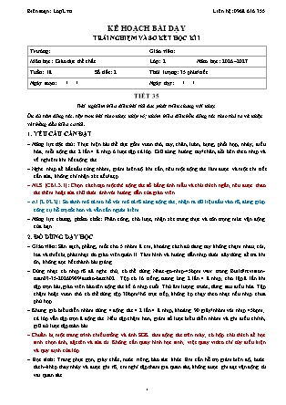 Kế hoạch bài dạy GDTC 2 - Tuần 18 - Năm học 2026-2027 (Tích hợp Năng lực số và AI)