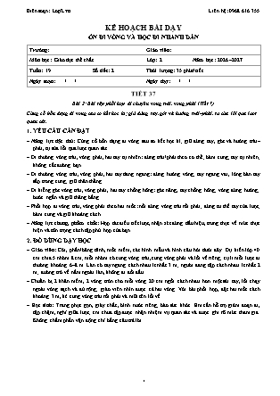 Kế hoạch bài dạy GDTC 2 - Tuần 19 - Năm học 2026-2027 (Tích hợp Năng lực số và AI)