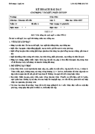 Kế hoạch bài dạy GDTC 2 - Tuần 24 - Năm học 2026-2027 (Tích hợp Năng lực số và AI)