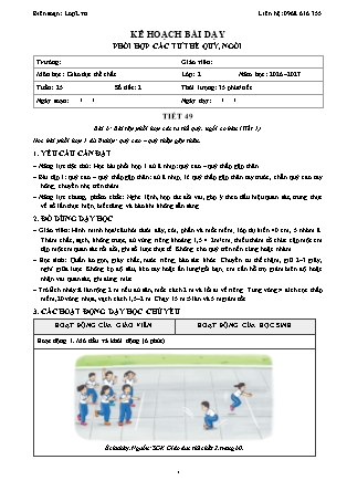 Kế hoạch bài dạy GDTC 2 - Tuần 25 - Năm học 2026-2027 (Tích hợp Năng lực số và AI)