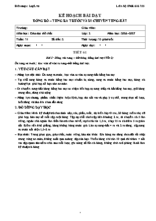 Kế hoạch bài dạy GDTC 2 - Tuần 31 - Năm học 2026-2027 (Tích hợp Năng lực số và AI)