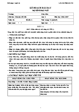 Kế hoạch bài dạy GDTC 2 - Tuần 6 - Năm học 2026-2027 (Tích hợp Năng lực số và AI)