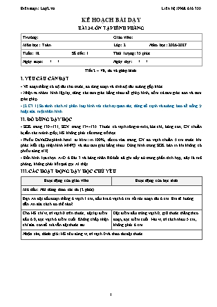 Kế hoạch bài dạy Toán 2 - Tuần 18 - Năm học 2026-2027 (Tích hợp Năng lực số và AI)