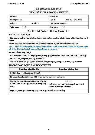 Kế hoạch bài dạy Toán 2 - Tuần 21 - Năm học 2026-2027 (Tích hợp Năng lực số và AI)