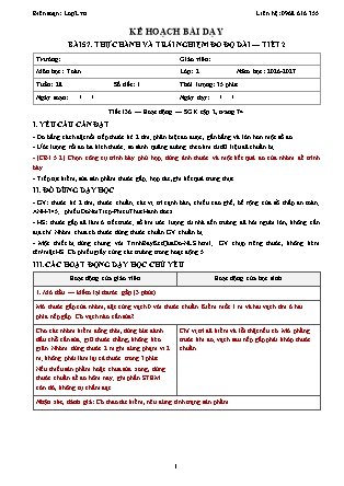 Kế hoạch bài dạy Toán 2 - Tuần 28 - Năm học 2026-2027 (Tích hợp Năng lực số và AI)